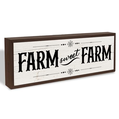 Farmhouse Decor, Farm Sweet Farm Sign, Wall Tabletop Decor, Wood