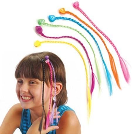 U.S. Toy Nylon Hair Braid Extensions Attachments - 12 Pieces