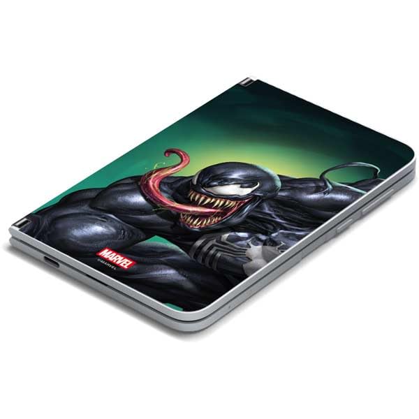 Skinit Decal Tablet Skin Compatible with Surface Duo - Officially Licensed Marvel Venom Symbiote Design