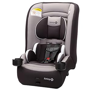Safety 1st Jive 2-in-1 Convertible Car Seat,Rear-Facing 5-40 pounds and Forward-Facing 22-65 pounds, Black Fox