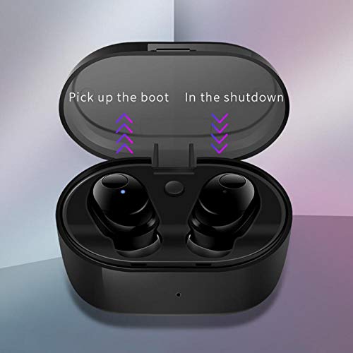 Fone de ouvido intra-auricular Bluetooth intra-auricular Design redondo delicado para dirigir(black)