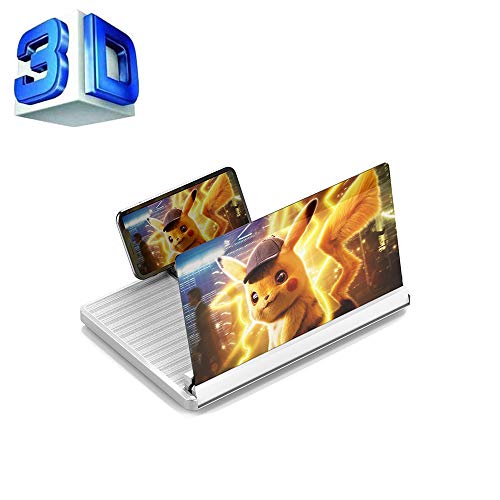 Loupe d'écran 12'' Fayelong blanc, projecteur 3D HD pour smartphones Android