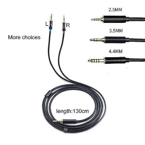 AX 3.5MM Upgraded Replacement Headphones Balanced Headphones Audio Cable for Sony MDR-Z7、 Z5、Z7M2、Z1R BEYERDYNAMIC T1、T5,Stereo Dual 3.5mm Male to 3.5mm 4.3FT - Image 4