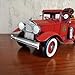 PARSAHO Vintage Fire Truck Model Fire Engine Rustic Metal Home Decor Collectible Vehicle Firemen Handcraft Gift 11.3’’L