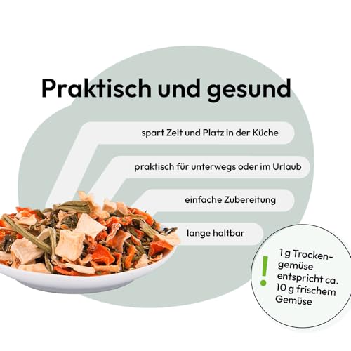 GRAU – das Original – Trockengemüsemischung zum BARFen für Hunde - Gemüsemix Mischung Nr. 3', 1er Pack (1 x 150 g), Ergänzungsfuttermittel für Hunde