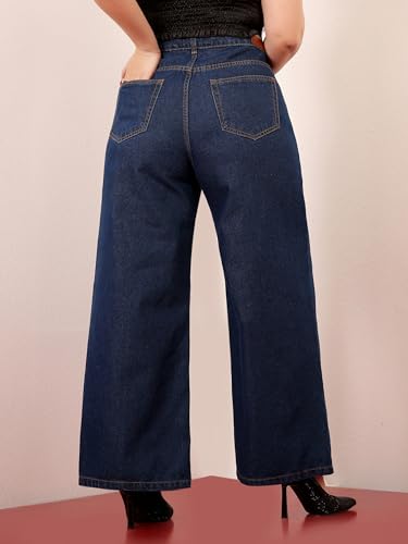 Image of Miss Chase A+ Women's Bootcut High Rise Regular Length Stretchable Denim Jeans