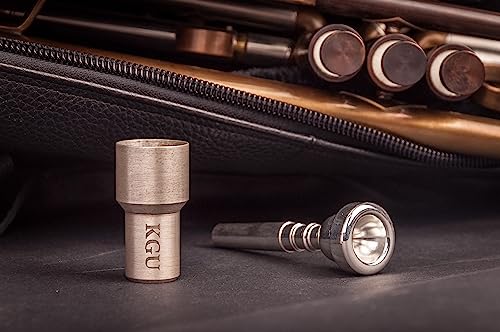 Trumpet Mouthpiece Booster Kgubrass. Custom Made Rocket Trumpet Booster Kgu Brushed Silver Plated Color #TOP7