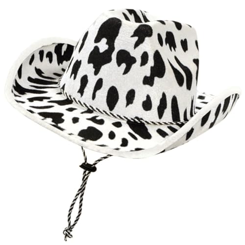 Chapeau de cow-boy motif vache Beistle pour déguisement western et fête d'anniversaire