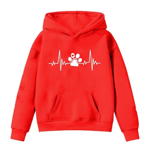 Sweat-shirt à manches longues fille avec imprimé ours doux et col rond pour les loisirs