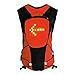 LEDWARNING Sac à Dos 5L à LEDs Clignotant réfléchissant avec Signalisation de Direction pour Vélo et Trottinette. Télécommande et USB Rechargeable. Vendeur et Stock en France (Orange)