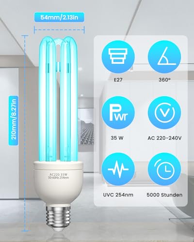 Desinfektionslampe Brightark mit Ozon und LED Licht für effektive Sterilisation