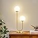 Kardleen Mid Century Modern U-Shape Table Lamp, 2-Globe Bedside Lamp with LED G9 Light Source - Ideal for Bedroom & Office