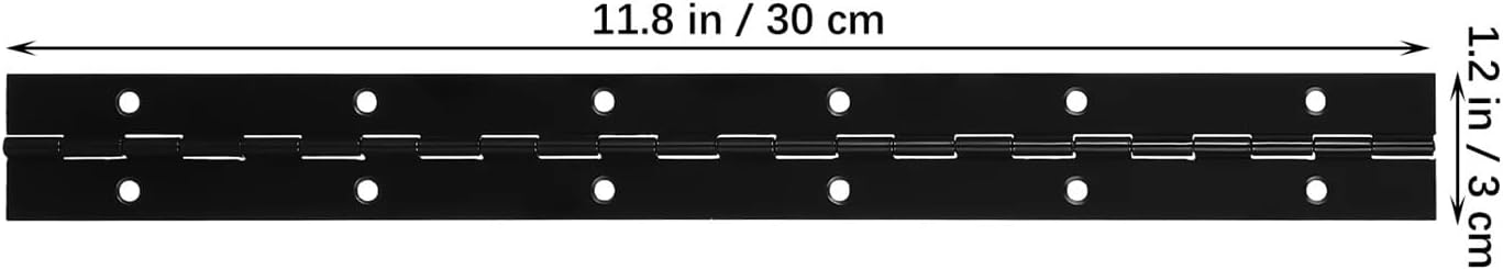 Frame Concealed Cabinet Door Hinge 2pcs Black Wooden Box Hinge Table Chair Fixed Heavy Duty Iron with Screw