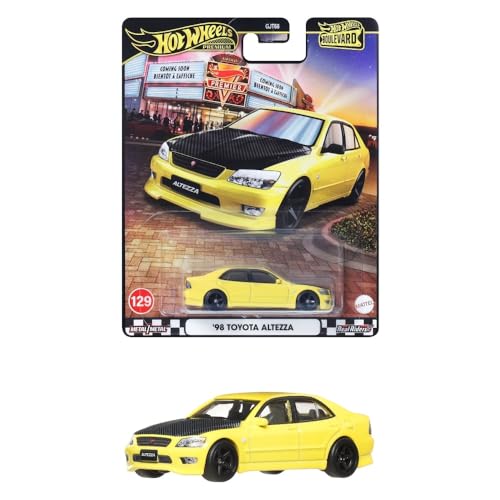 Hot Wheels Toyota Alteza Mini Carro 1:64 Amarillo miniatura 1