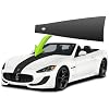 Vinyl Hood Blackout Racing Stripe Decal Stickers - Compatible with Maserati Granturismo 2008-2012 2013-2018 Matte Black