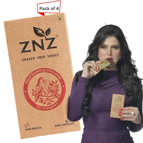 Image of ZNZ Dark Chocolate | Best Gift for Men & Women | Everyday Gifting Option | Ideal for Birthdays, Anniversaries & Special Occasions | Vegan & Gluten-Free Delight | Pack of 4