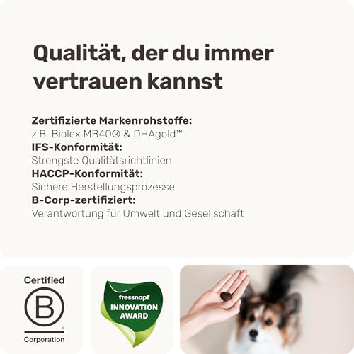 Beruhigungsmittel für Hunde - 60 Snacks (175g) Relax Time von mammaly - Entspannungs- & Anti-Stress-Mittel mit Baldrian - leckere Beruhigungsleckerli zur Entspannung für Deinen Hund auch zu Silvester
