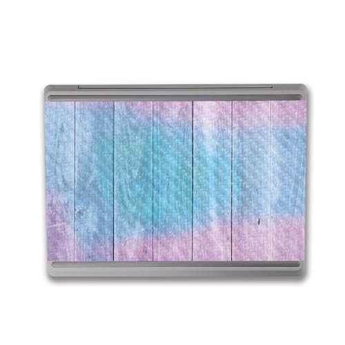 Image of MightySkins Carbon Fiber Skin Compatible with Microsoft Surface Laptop Go 3 (2023) Full Wrap Kit - Wood Pastel | Protective, Durable Textured Carbon Fiber Finish | Made in The USA