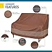 DUCKCOVERS Ultimate Waterproof Patio Loveseat Cover, Durable Outdoor Sofa Cover, Heavy Duty Lawn Patio Furniture Covers with Attachment Strap, 70W x 38D x 35H inch, Patio Furniture Covers