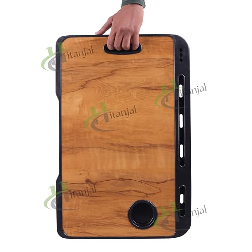 Image of Study Table Bed Table Premium Laptop Table /Foldable and Portable Wooden /Writing Desk for Office /Home /School (A Wood COTED)