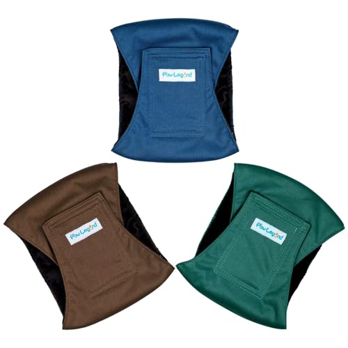 Image of Paw Legend Washable Dogs Diapers Male Dog Belly Bands for Male Dogs Diapers Reusable Puppy & Doggie Diapers Male (3 Pack, X-Large)