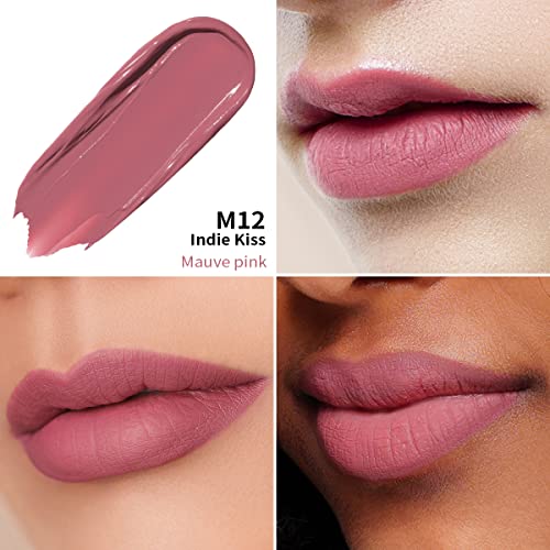 Oulac Matte Liquid Pink Nude Lipstick for Women - Image 2