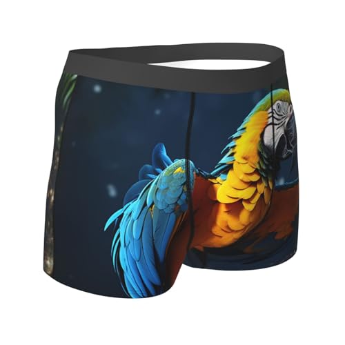Men's Underwear Macaw Boxer Briefs, Stretch Moisture-Wicking Trunks and Boxer Brief for Men3