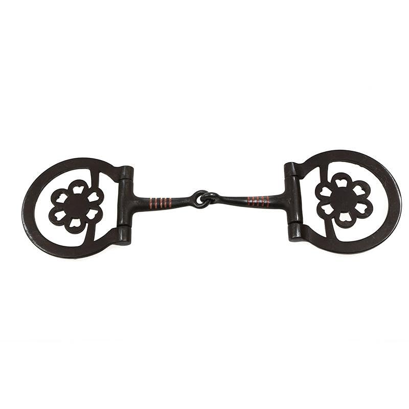 harayaa de Entrenamiento Tipo D para Caballos, de Filete Resistente, para Caballos de Deportes Al Aire Libre, Accesorios para Bridas