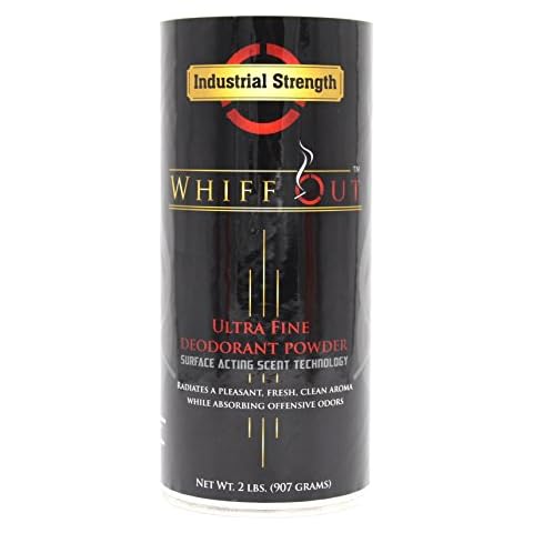 Whiff Out Rustic - 2lb Deodorant Powder & Ashtray Deodorizer Designed to Eliminate Ashtray and Smoking Receptacle Odors Caused by Cigarettes & Cigars | Rustic Scent Cover