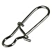 SHELURE Duo-lock Lock Snaps Nice Swivel For Fishing Saltwater Solid Rings Fishing Connector 26-888LB (Pack of 100)
