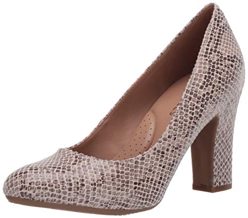 Aerosoles Women's Octagon Pump, Tan Snake, 5.5 B (M) #TOP17