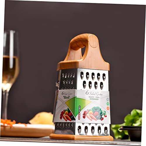 Rallador multifuncional de acero inoxidable de 6 caras miniatura 5