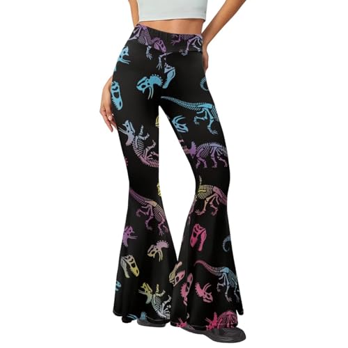 SYtrade Women's Flare Yoga Pants Spring Casual Long Bell Bottoms with Elastic Waist