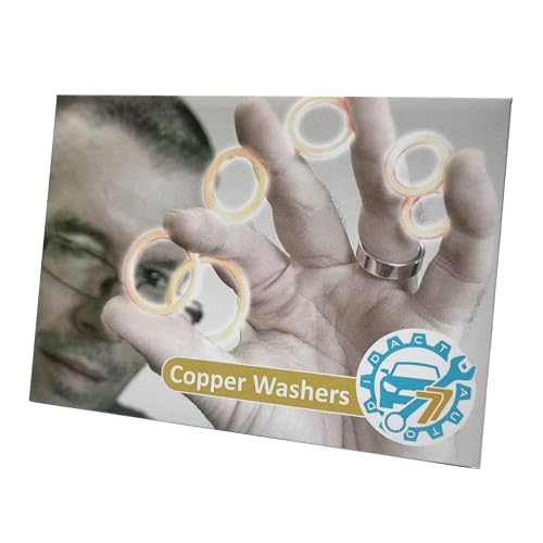 10 Kupferdichtringe M10 x 20 x 2,0 für Ölablassschrauben, kompatibel ua. mit diversen Citroen-, Peugeot- und Ford-Baureihen (nur Diesel-Modelle)