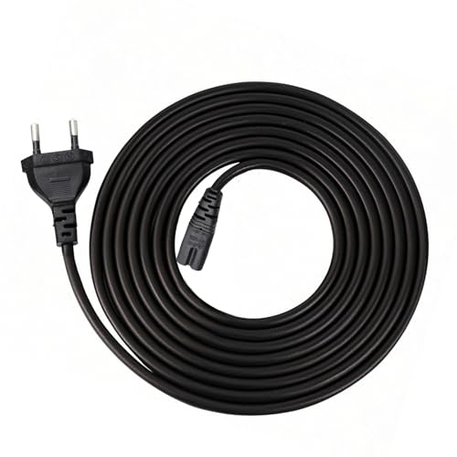 Cable de Alimentación Euro IEC C7 de 1.5 Metros, Compatible con Consolas PS5, PS4, PS3, Xbox Series X/S, Televisores LED y Más   Cable de Dos Clavijas para Diversos Dispositivos Electrónicos