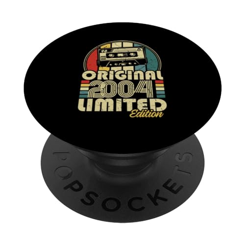 2004 Vintage Cumpleaños Retro Edición Limitada Hombres Mujer PopSockets PopGrip Intercambiable
