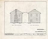 Historic Pictoric : Blueprint HABS Ohio,57-DAYT,1- (Sheet 5 of 7) - Newcom Tavern, Van Cleve Park, East Monument Avenue, Dayton, Montgomery County, OH 14in x 11in