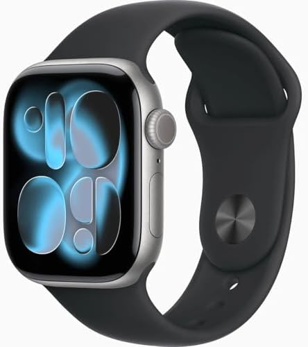 Apple Watch Series 11 [GPS, 46mm] Space Gray Aluminum Case with B...
