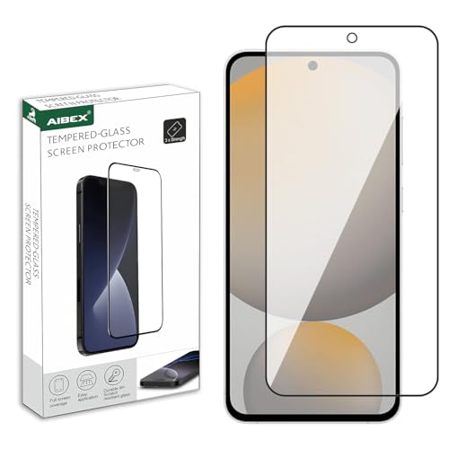 Image of AIBEX Tempered Glass for Samsung S24 FE /Samsung A36 5G / Samsung A56 5G|9H Hardness|Anti-Glare & Anti-Fingerprint|Water Resistant|Edge-to-Edge Full Screen Protector|Bubble-Free Installation