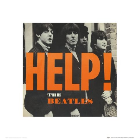 The Beatles – Help. – Art Print – 40 x 40 cm póster/Póster