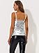 Allegra K Women's Sequin Blouse Mesh Panel Sleeveless Party Clue Cami Top Small Silver