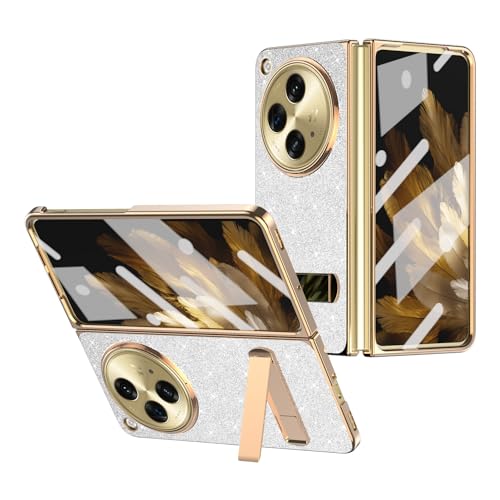 Coque rigide Oppo Find N3 argentée avec protection intégrale antichoc