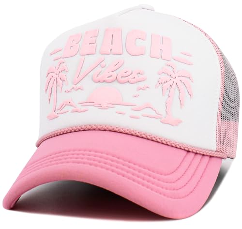 Image of Vacation Beach Camping Womens Baseball Cap Distressed Vintage Unconstructed Embroidered Patch Hat