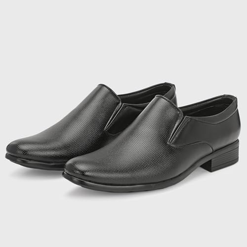 Image of Centrino Formal Shoes for Men | Lightweight Comfortable Office Shoes for Man Stylish | Cushioned Insole Lace-Up Shoes for Men | Durable TPR Sole | Trendy Classic Design Footwear for Men (8114)