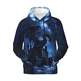Fantastiques sweats à capuche pour homme : impression complète des deux côtés, impression numérique 3D réaliste peut vous rendre plus différent dans la rue.