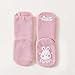 Children Autumn and Winter New Pattern Fashion Cute Cartoon Comfortable Thickened Thermal Baby Girl Socks with Grips (Pink, 1-3 Years Infant)