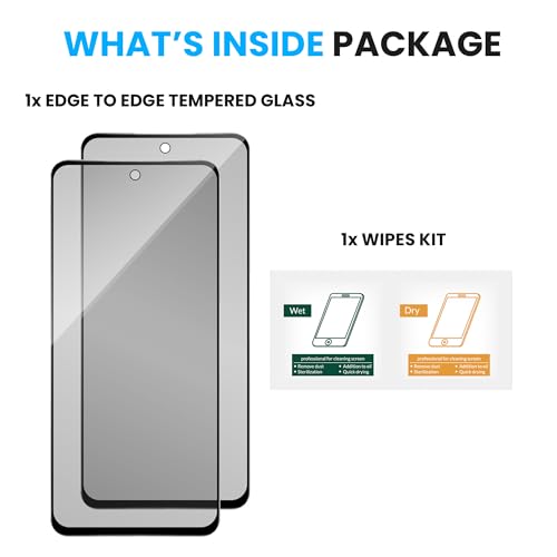 Image of FIRST MART Military-Grade Matte Anti-Glare Tempered Glass for Motorola G57 Power and G67 Power (6.59 Inch) With Installation Kit | Edge to Edge Coverage |Anti Glare, Bubble-Free [2 Pack]