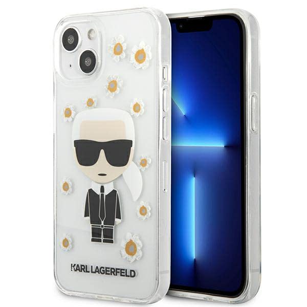 Karl Lagerfeld KLHCP13SHFLT Coque de Protection pour iPhone 13 Mini 5,4" Transpa