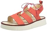 Material exterior: Cuero Fly London Caio363fly, Sandalia Mujer, Rojo Diablo, 38 EU