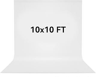 10x10 FT White Photo Backdrop 100% Polyester Photography Background